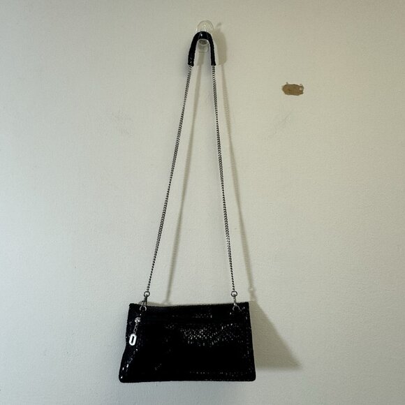 Sorial New York Soft Snakeskin Embossed Leather Small Crossbody 9.5X5.5” - Picture 4 of 8